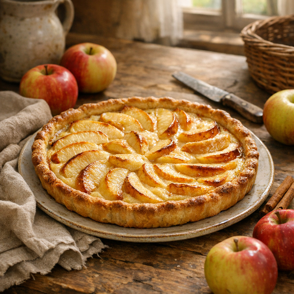 Je vous montre ce qui fait une vraie Tarte aux pommes Normande