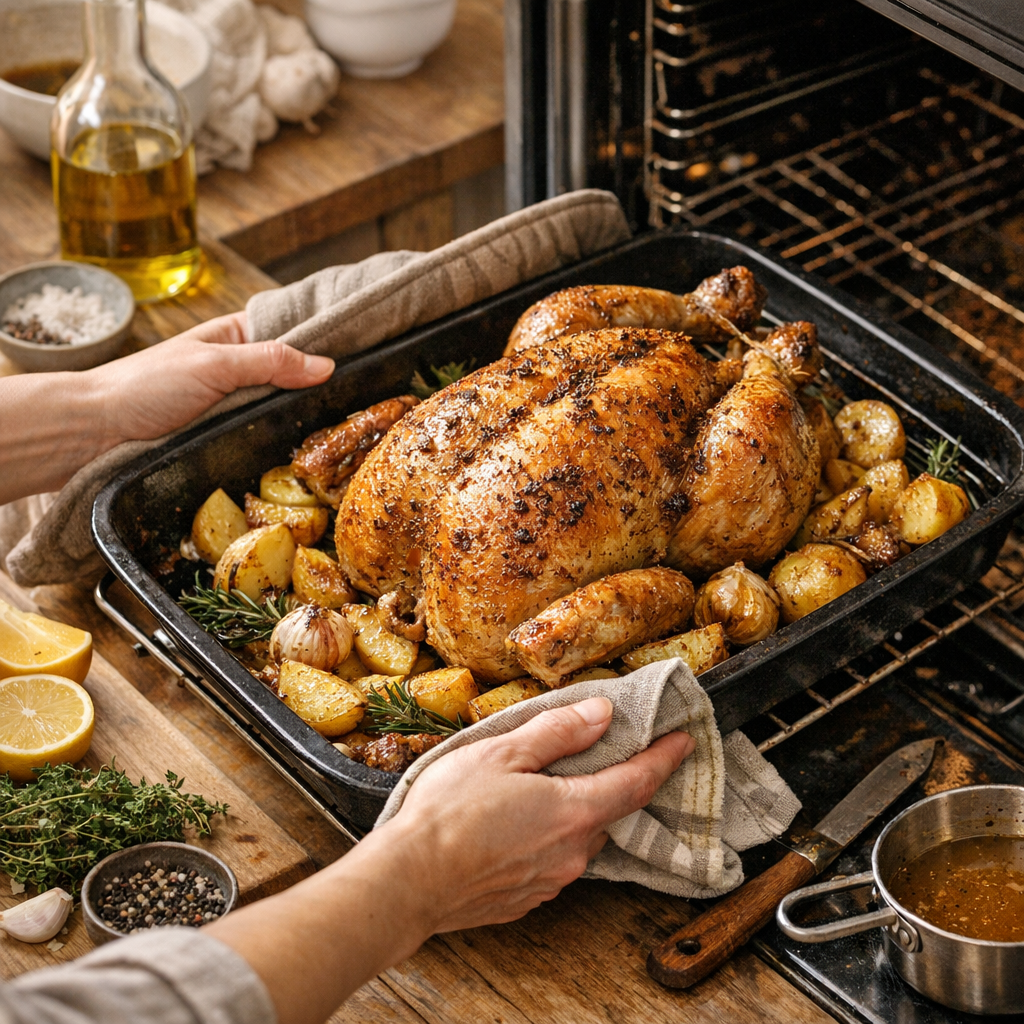 Ma méthode pas à pas pour un poulet rôti de 2 kg