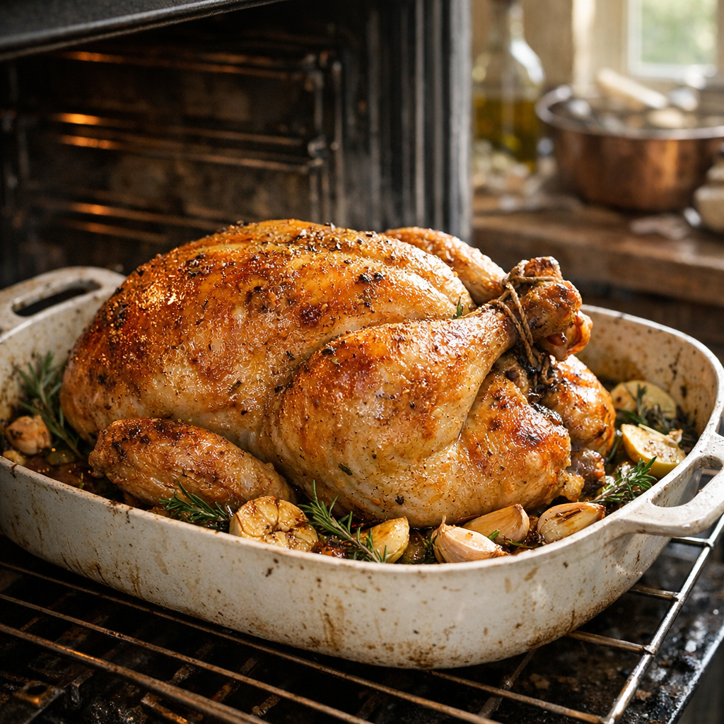 Comment réussir le temps de Cuisson d’un poulet de 2 kg au four