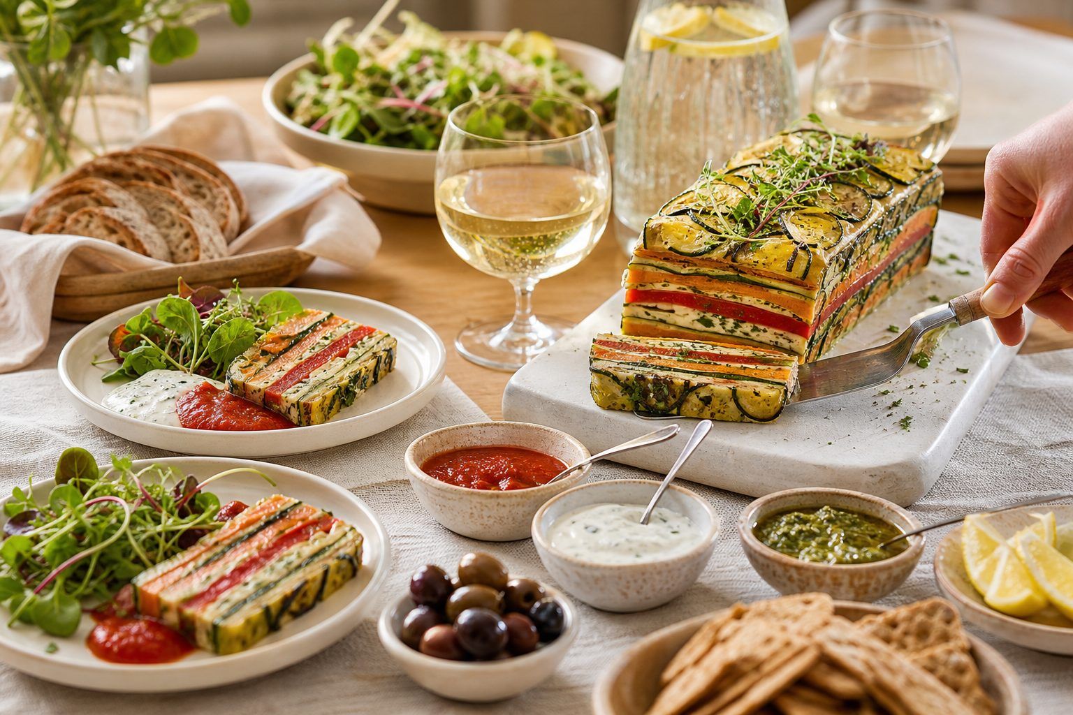 Comment servir la terrine au buffet : portions, sauces et accords