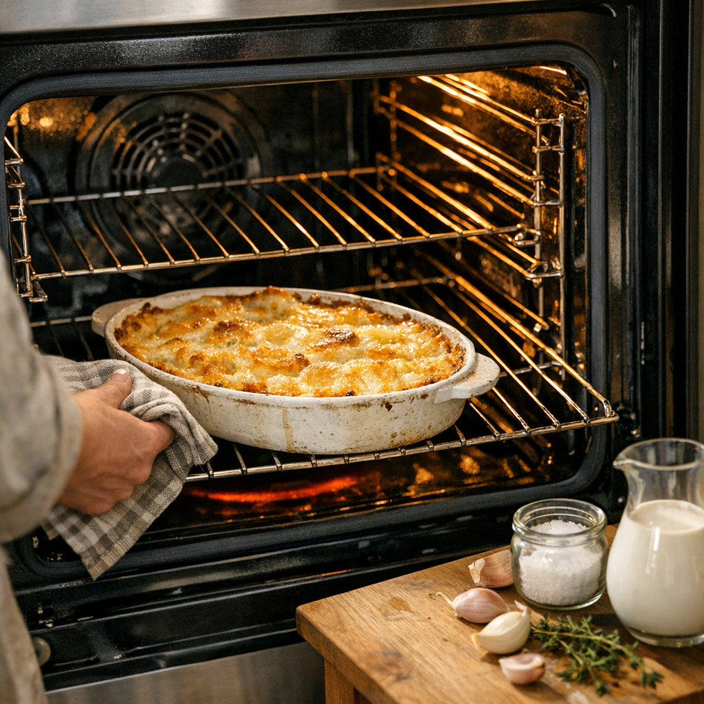 Quelle position du four pour un gratin dauphinois ?