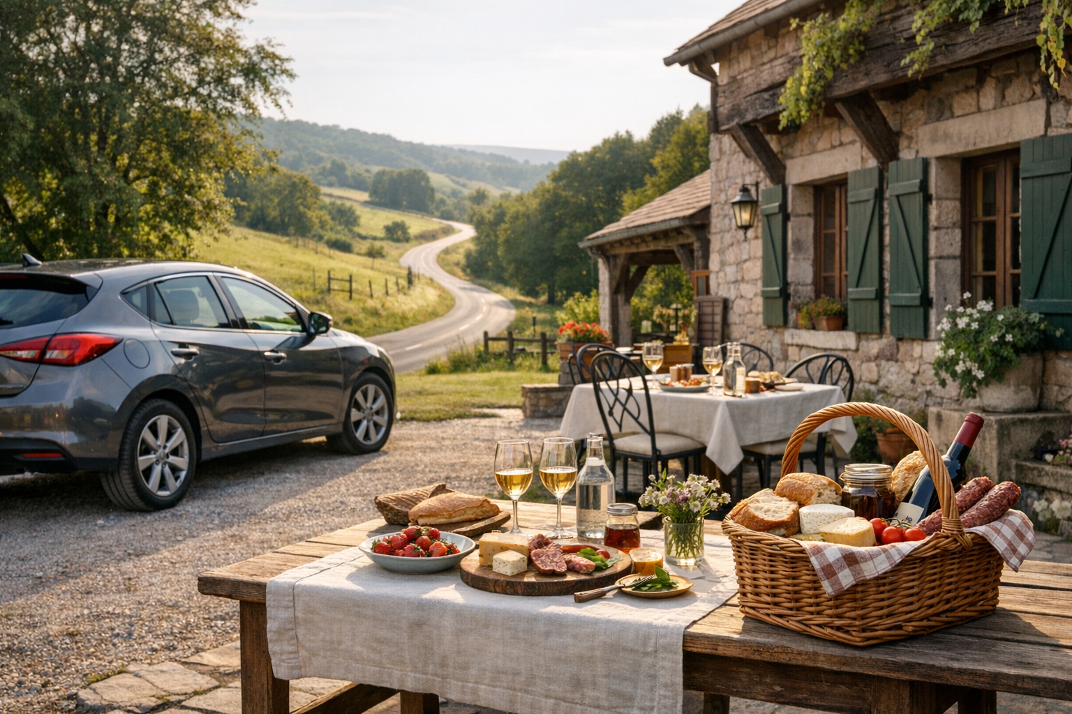 Week-end gourmand en voiture : préparer sa route sereinement